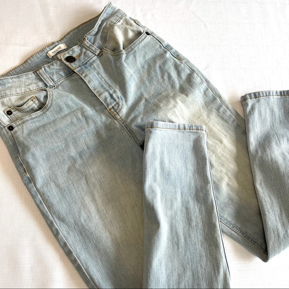 BLUE ASPHALT jeans lightly distressed denim 5/27 light wash denim blue jeans 5 - Picture 8 of 10